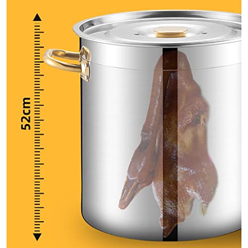 Marmite de cuisson en acier inoxydable robuste de 45cm avec fond triple couche
