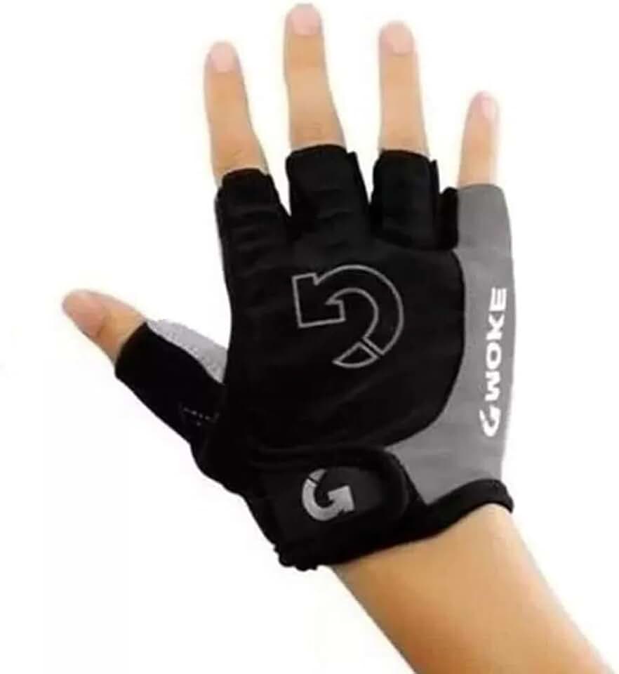 Luva Academia Gel Meio Dedo Bike Ciclismo Academia Confortável
