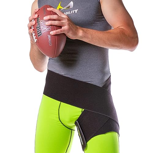Hip Support Brace for Sciatica Pain Relief - Compression Wrap for Men and Women (One Size)