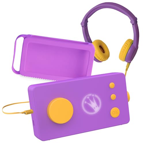 Lunii - Pack Ma Fabrique à Histoires Violette + Casque Audio Violet + Coque de Protection Violette + 2h30 d'histoires incluses à télécharger, Dès 3 à 8...
