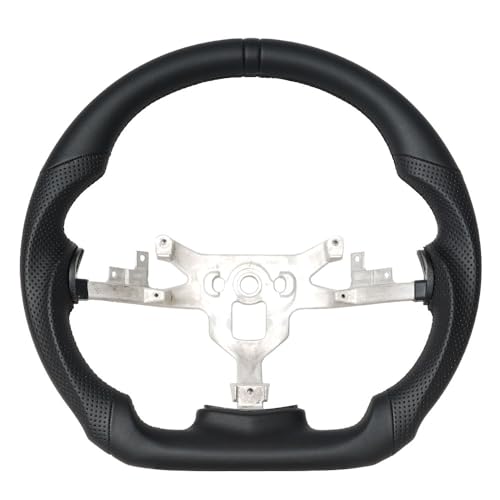 JIANGGAI D-shaped Steering Wheel, Full Leather Steering Wheel Fit For Chevy Corvette C6 2006-2011 ZR1 Z06