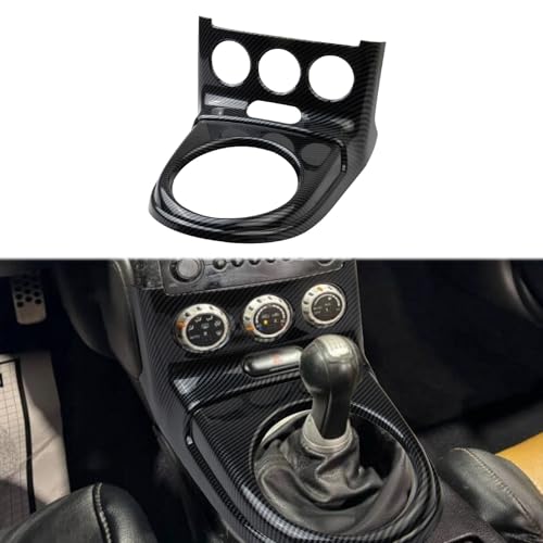 Fewshaw Carbon Fiber Style Manual Transmission Gear Shfit AC Knob Panel Cover Trim Accessories for 2006-2009 Nissan 350Z