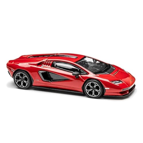 Modelo de coche metálico LPI 800-4 escala 1:64 rojo miniatura 2