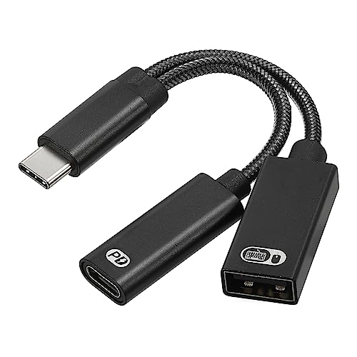 Adaptateur USB C vers OTG et câble de charge 60W PD pour connecter une clé USB sur smartphone
