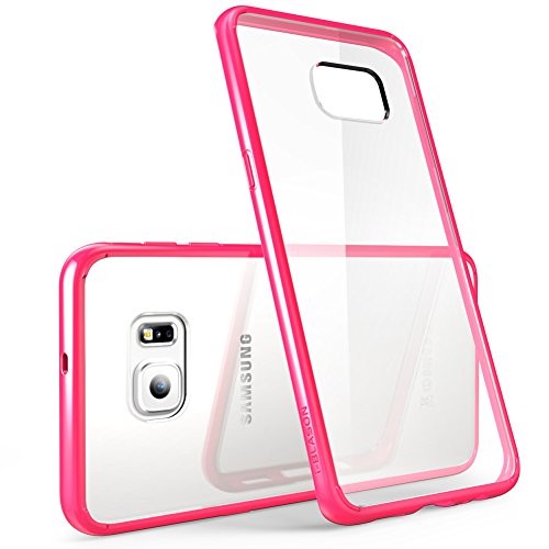 Galaxy S6 Edge Plus Case, i-Blason [Scratch Resistant] Halo Series Hybrid Clear Case/Cover with TPU Bumper for Samsung Galaxy S6 Edge Plus + (Clear/Pink)