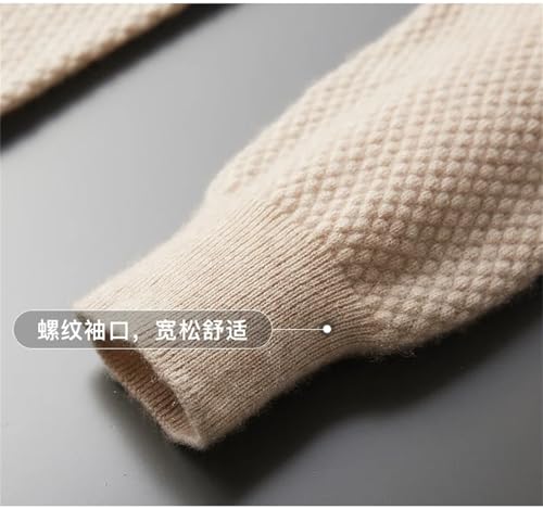 Dcvmvmn Men Fashion Spring Cashmere Sweater Long Sleeve Pullover Casual Warm Knitwear3