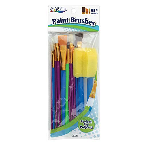 ArtSkills Paint Brush Set, Assorted Brushes, 25 Count (PA-1986) - //coolthings.us