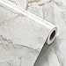 Glossy Cyan Marble Contact Paper Peel and Stick Countertops Waterproof Marble Wallpaper for Bathroom Green/Yellow Vinyl Self Adhesive Kitchen Countertop Contact Paper for Cabinets Tables 15.8