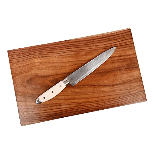 FRENZY Handmade Anti Bacterial Anti FUNGAL Plain Single Solid Block ONE Piece Premium Rosewood ( SHEESHAM ) Wooden/Wood Chopping Board/ Cutting Board 15X9 INCH