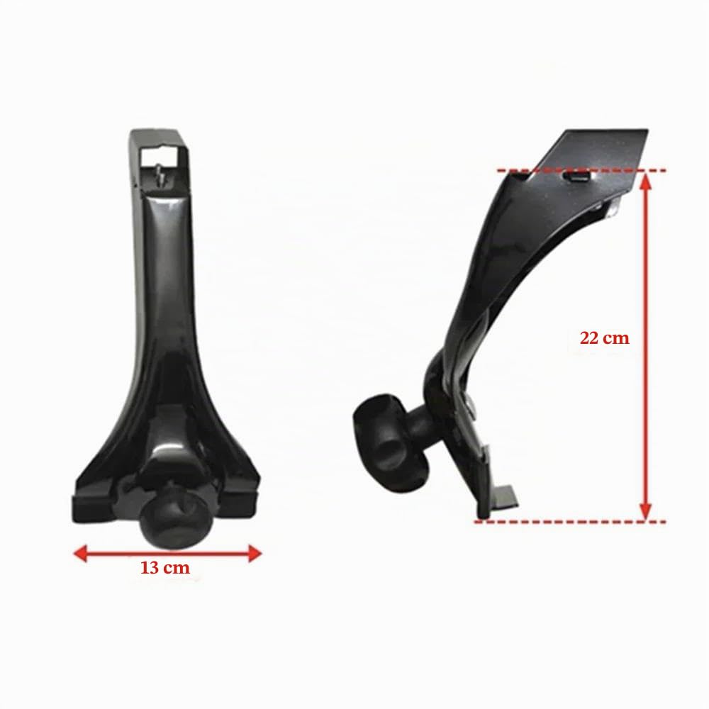 Portaequipajes Adaptador Montaje Canalón para Techo Coche, Soporte Montaje Foco De Luz Universal con Barras De Techo (22CM)