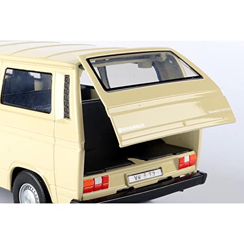 VW Type 2 (T3) Van Beige Timeless Legends 1/24 Diecast miniatura 4