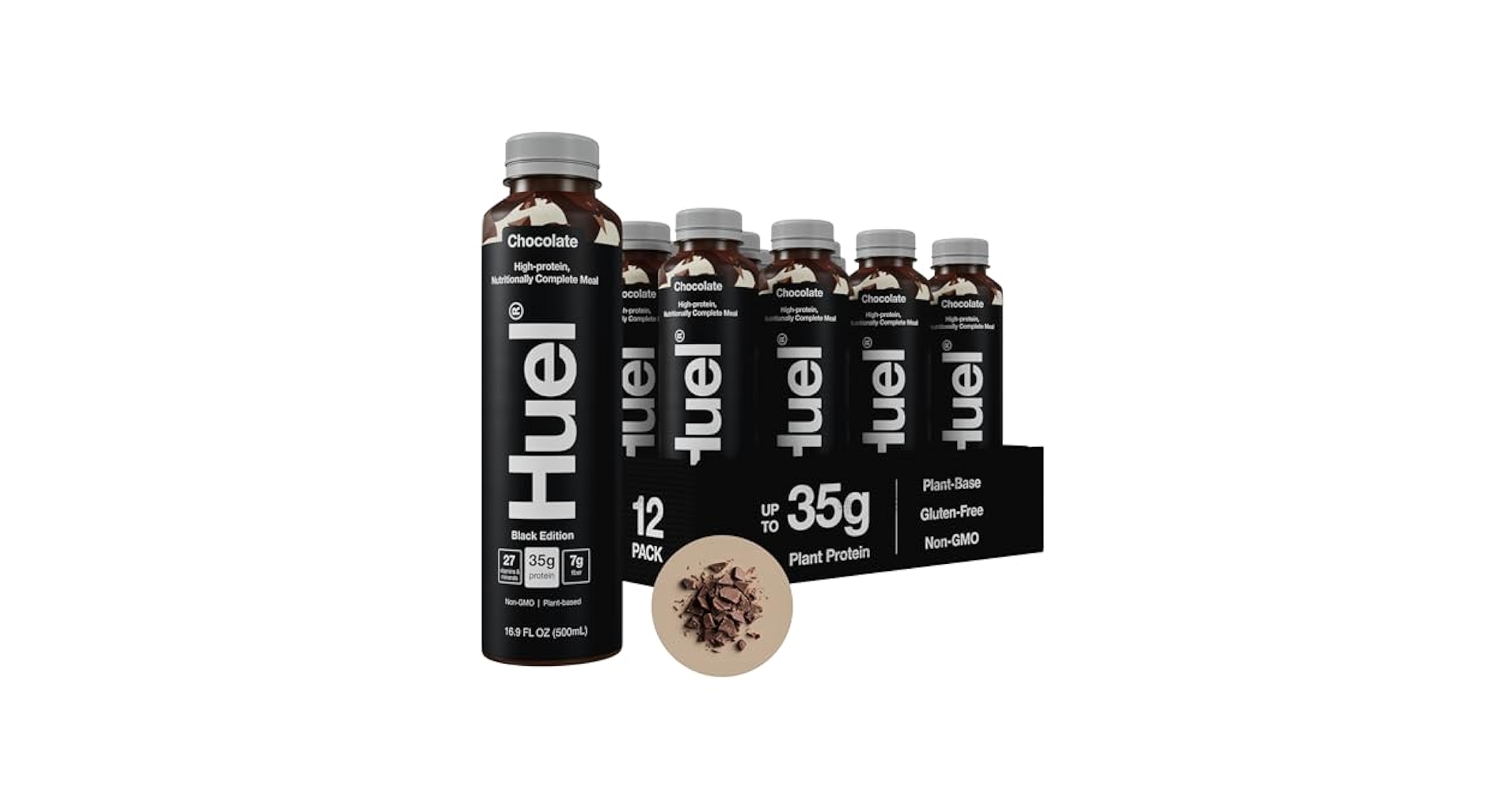 Huel Black Edition  チョコレート　シェイカーセット Amazon.com: Huel Black Edition Ready-to-Drink, Chocolate