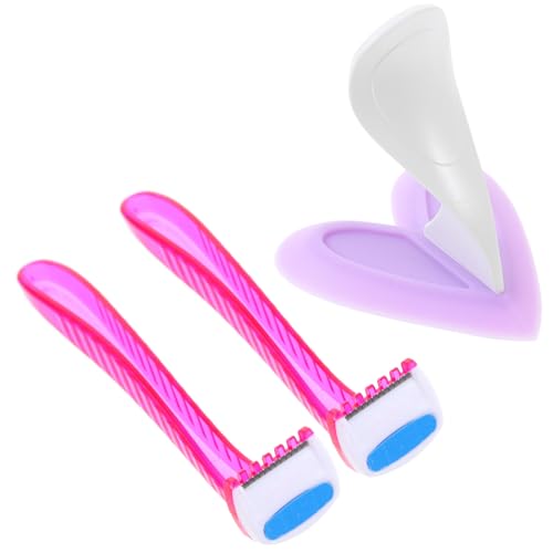 SOESFOUFU Bikini Privates Shaving Kit 3pc Plastic Bikini Shaver Hair Razor Use for Body Underarm Hair Removal Random Color