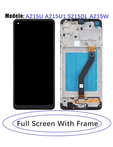 for Samsung A21 Screen Replacement with Frame for Samsung A215U A215U1 S215DL A215W LCD Display Touch Digitizer Assembly with Repair Part Tools (Not Fit A21s)