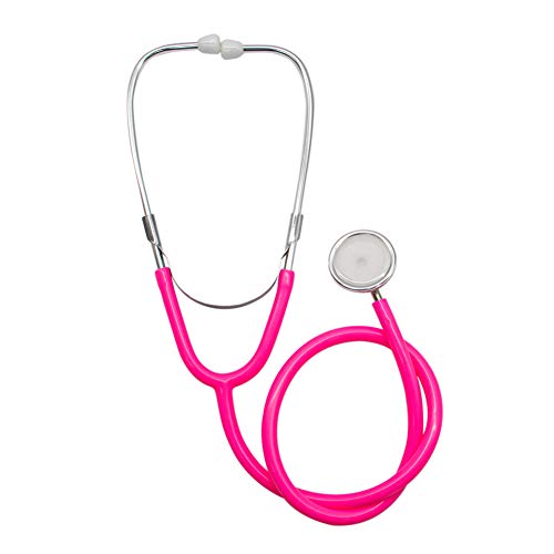 AUEAR, Dual Head Stethoscope Creative Stethoscope Working Stethoscope for Children Cosplay Educational Equipment (Pink, 1-Pink)