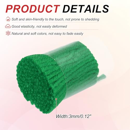 Image of MECCANIXITY 15 Rolls Latch Hook Yarn, 3mm Grass Green Latch Hook Kit Yarn Precut Hook Rugs Making Crochet Bundles for Rug Adults Beginners Tapestry DIY Craft