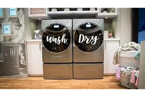 Wash and Dry Decal for Washer and Dryer: Elevate Your Laundry Room's Style