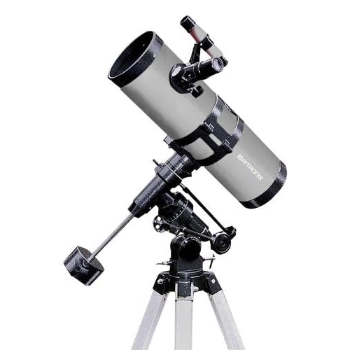 Silver TwinStar 4.5" Reflector Telescope Fast f/4.4 EQ Mount