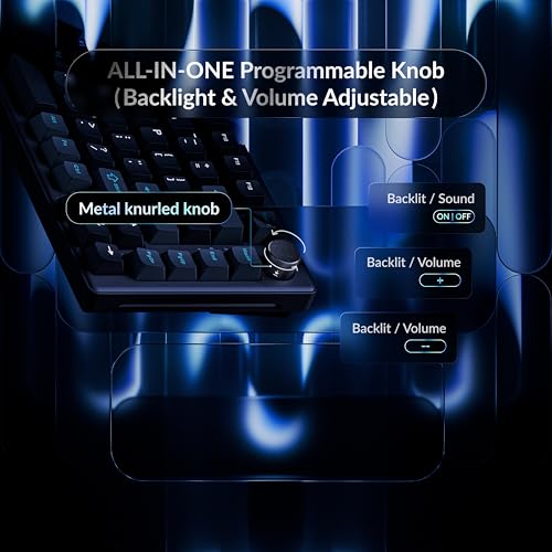 Image of Keychron J2 HE Hall Effect Wired Gaming Keyboard Volume Knob, 8000Hz Rapid Trigger Programmable RGB Hot-Swap Ultra-Fast Magnetic Linear Switch, Non-Shine-Through PBT for Mac Windows Linux - 75% Layout
