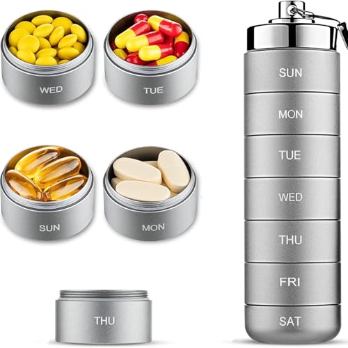 Generisch 7-Tage Aluminium Pillen-Box Organizer