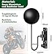 Motorradhelm Halterung Wand, 2 Stück Helmhalterung, 3 in 1 Vielseitiger Helmhalterung für Motorrad, 180° Rotation Metal Helm Halter Wandhalterung, Helmhalter Wand für Mäntel Hüte Schlüssel Jacke