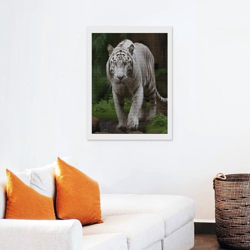 Pintura de diamantes de tigre f&aacute;cil para principiantes: aprende a pintar con puntos 7