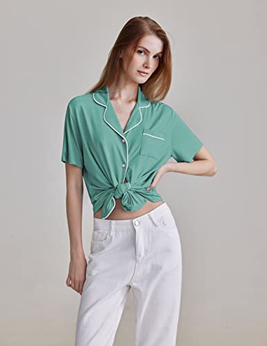 Ekouaer-Women-Classic-Soft-Short-Pajamas-Set Ekouaer-Women-Classic-Soft-Short-Pajamas-Set