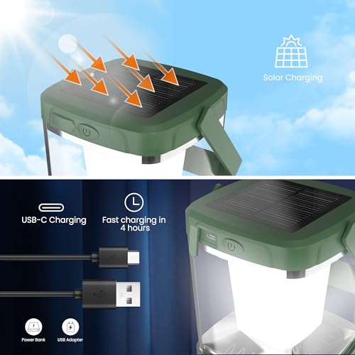 Bug Zapper Outdoor Indoor,Solar Mosquito Zapper,2 in 1 Portable Camping Mosquito Killer Lamp, Cordless & Rechargeable, Fly Zapper, 1800mAh Electronic Killer Ideal for Fly Traps