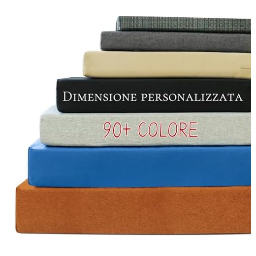 ROFIELTY Cuscino per panca da interni ed esterni, per mobili da terrazza e finestre, 90 colori tra cui scegliere, schiuma 70D ad alta resilienza, doppia tubazione, cuscino impermeabile per panca da