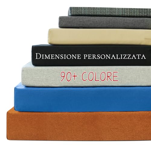 ROFIELTY Cuscino per panca da interni ed esterni, per mobili da terrazza e finestre, 90 colori tra cui scegliere, schiuma 70D ad alta resilienza, doppia tubazione, cuscino impermeabile per panca da