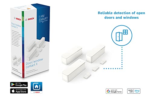 Contacto de puerta/ventana II de Bosch Smart Home, sensor inteligente para calefacción de bajo consumo, compatible con Amazon Alexa y el Asistente de Google, blanco, juego de 3 - imagen 6