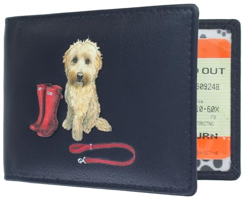 Porte-cartes de voyage en cuir bleu marine étui cartes transport moderne Mala Leather