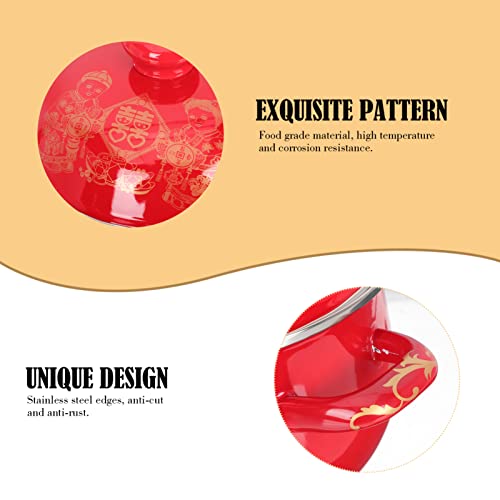 Pote De Sopa De Esmalte Festivo Panela Grande Frigideiras Elétricas Antiaderentes Com Tampa Panelas