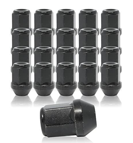 Tuercas M12x1.5 de 60 grados con recubrimiento negro para llantas de Ford Mondeo