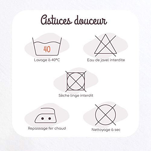 Protège-matelas bébé 60x120 cm en bambou imperméable blanc - 4