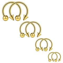 8pcs,12g,ball+spike,goldtone