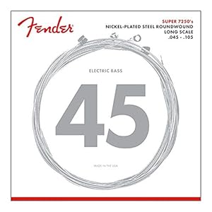 Fender snarenset voor elektrische bas- 7250M 045-105 – vernikkeld