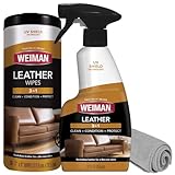 Weiman Leather Cleaner & Conditioner Care Kit | Restores Leather Surfaces | Ultra...