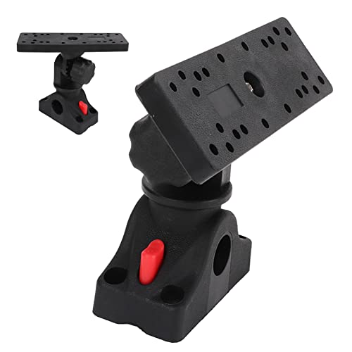 Ayayu Fish Finder Mount Base, Marine Fish Finder Mounting Plate with 360 Degree Rotating, Easy to Install Remove, Boat Fish Detector Electronics Mount for Ocean Boat