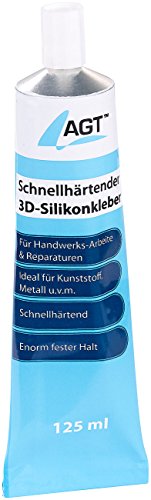 Preisvergleich Produktbild AGT Schnellhärtender 3D-Silikonkleber, transparent, 125 ml