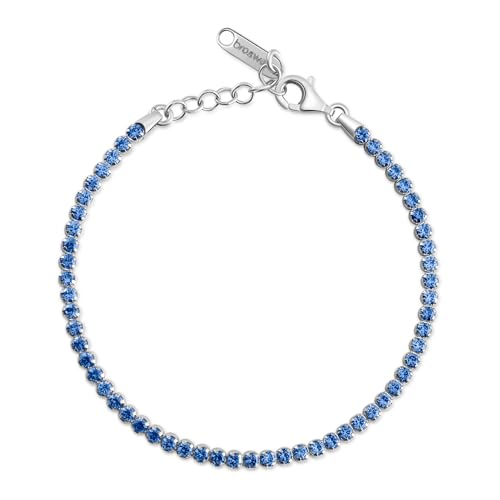 Bracelet en argent 925 Brosway Fancy FFB105 aux zircons bleus précieux