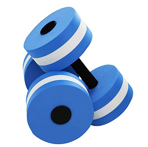 TechSmile - Juego de Mancuernas de Agua  Proporciona Resistencia para Ejercicios de aeróbicos y Piscina, 1 par