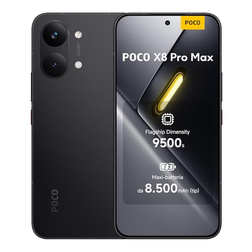 POCO X8 Pro Max，智能手机，12GB+256GB，黑色，天玑9500S处理器