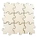 Healifty 100 Pcs Puzzles Vierges en Bois Inachevé Puzzle Bricolage Puzzles Pièces en Bois Découpes pour Bricolage Artisanat Arts Verrouillage Carte Faisant Plaque