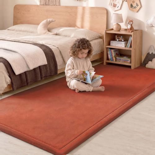 1.3" Thick Baby Play Mat for Floor,28x72 Bedside Rugs, Non-Slip