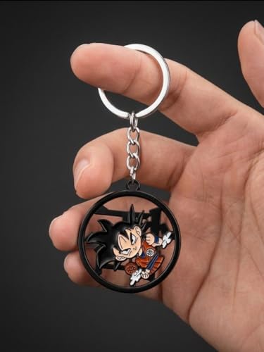 Image of Premium Metal Anime Spinner Keychain | 360 Rotating Fidget Keyring for Bike, Car & Bags | Japanese Manga & Cosplay Action Hero Designs | Pack of 1