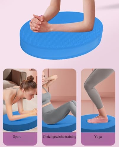 TANSAR Ovale Schaumstoff-Balance-Pads, Weich Komfortables Ganzkörpertraining Balance Pad für Fitness, Balance Kissen für Erwachsene, 28 X 17 X 6cm