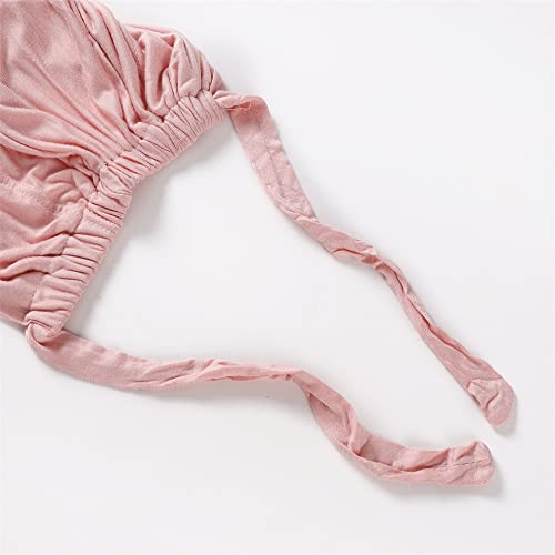 2 Pieces Instant Chiffon Hijab with Tie Back Inner Caps for Women Muslim Islam Veil Head Wraps Underscarf Cap Headscarf3