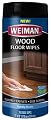 Weiman Wood Floor and Furniture Wipes - Quickly Cleans Hardwood Floors, Cabinets and Baseboards - 24 Count