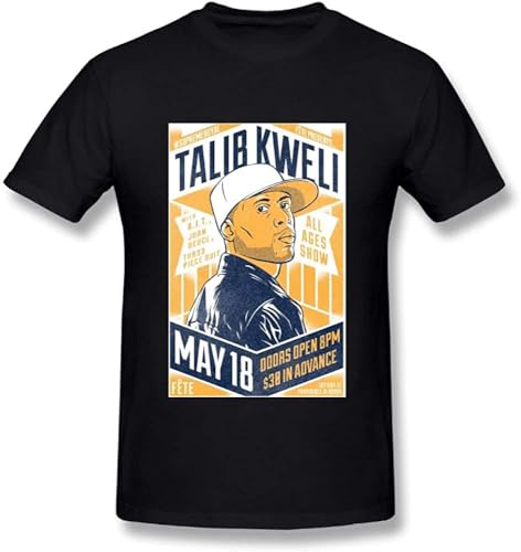 Photo de Edongquwe Mens Particular Tee Talib Kweli Prisoner of Conscious Black Manches Courtes(Large)